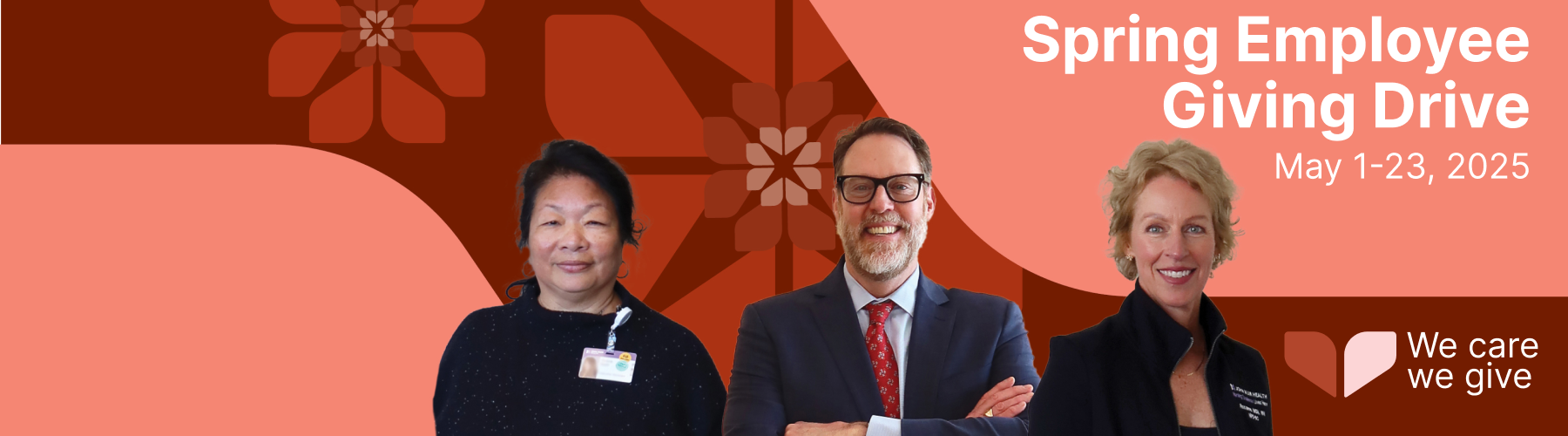 spring employee giving banner