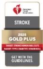 2022 Get With The Guidelines Stroke Gold Plus Quality Achievement Award logo