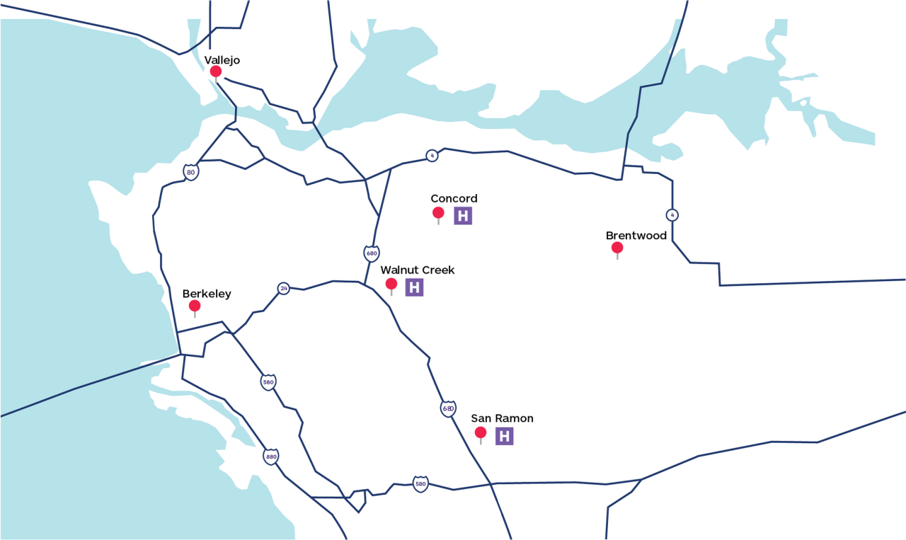 cancer medical group map